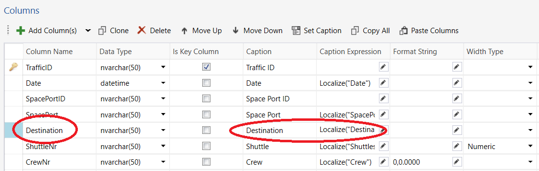 Caption | Profitbase Docs